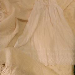 Christening gown, bonnet and pure wool baby blannket