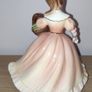 Vintage Porcelain Girl with flower basket Figurine Image 2