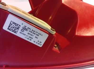 4G8945095 Audi A7 4G C7 Genuine LED Rear Light Taillight Left