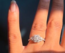 18ct White Gold Diamond Bridal Set Valued at 6150