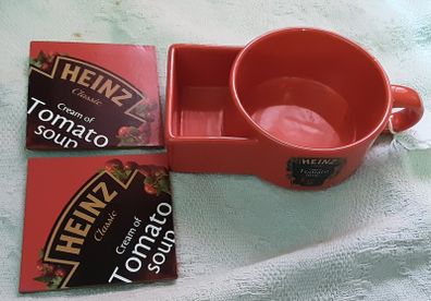 HEINZE soup bowl/cup and coasters