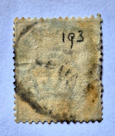 Great Britain Queen Victoria 1884 5d Dull Green SG 193 Corner Letters T-D Used