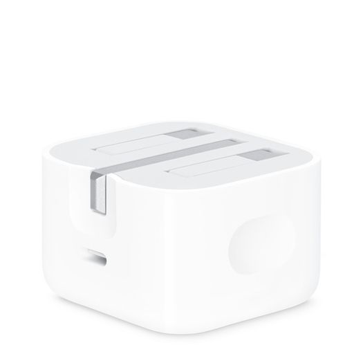 Official Genuine Apple 20W USB-C Fast Charger With Folding Pins - White - Techmarket Store, Portlaoise, Co. Laois - techmarket.ie