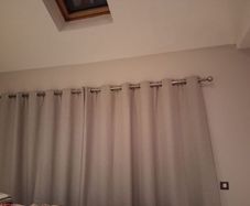 curtains on blinds