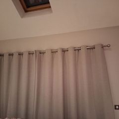 curtains on blinds