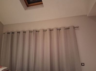curtains on blinds