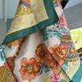 Vintage Tesa de Baviera Floral Silk-like Summer Scarf Image 3
