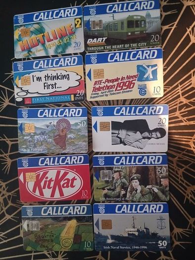 205 different Irish callcards