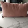 HK Living velvet striped cushion rose Image 3