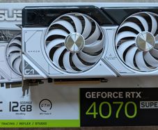 Asus Dual RTX4070 Super 12GB White Graphics Card