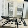 Heavy Duty Rack Stands Iron Weights Set Of Bars Image 3