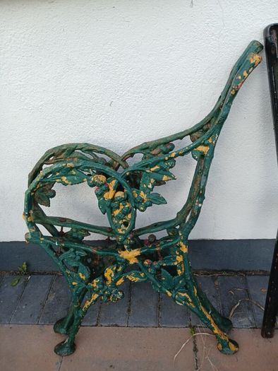 antique bench ends