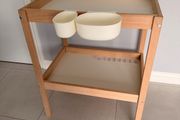 Wooden IKEA changing table