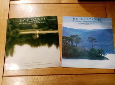 REFLECTIONS. IMAGINATIONS. instrumentals, original artists, compilation albums. 1982, 1983 Irish Pressings. Vinyl Record Album. Various artists.
