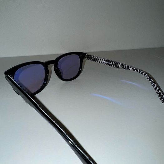 Unisex Elton John blue shade sunglasses with case