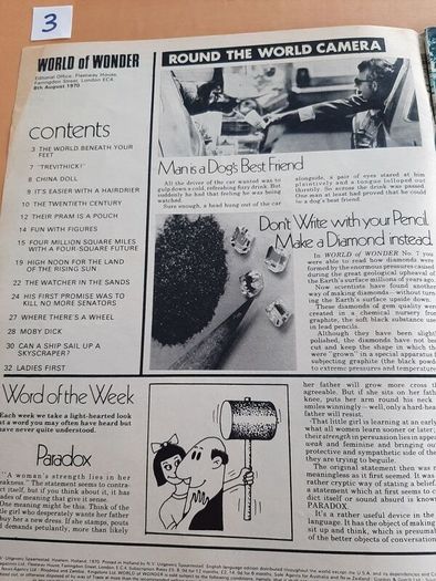 'World of Wonder' 1970s issues
