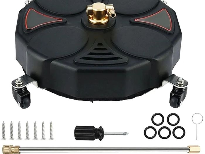 Driveway Power Washer, Rotary Surface Cleaner, High Pressure Flat Surface Cleaner, 13in Pressure Washer Surface Cleaner for Park Cleaning Sidewalks