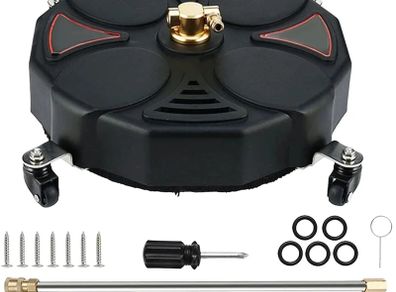 Driveway Power Washer, Rotary Surface Cleaner, High Pressure Flat Surface Cleaner, 13in Pressure Washer Surface Cleaner for Park Cleaning Sidewalks
