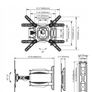 TV Wall Mount Bracket Tilt Swivel 32" - 55" TV Image 2