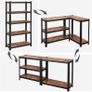 5 Tier Storage Rack Unit Holds 650 kg (130 kg per shelf) Adjustable Shelves Industrial Style Living Room Kitchen Image 5