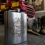 Dublin Fire Brigade Laser Engraved Stainless Steel 7oz Hip Flask Image 3