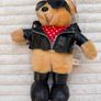 Vintage PMS Biker Mates Bear Playmates Soft approx. 28 cm. Damaged Plush Please see photos Image 3