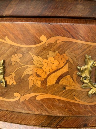 French Louis XV Revival Bombe Commode.