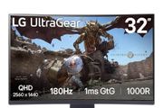 LG UltraGear Gaming Monitor 32GS60QC, 32" QHD 180Hz Curved 1000R