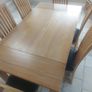 solid oak dining table and chairs Image 3