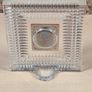 Waterford Crystal glass Desk table mantle clock square rectangle Lismore diamond pattern Image 6