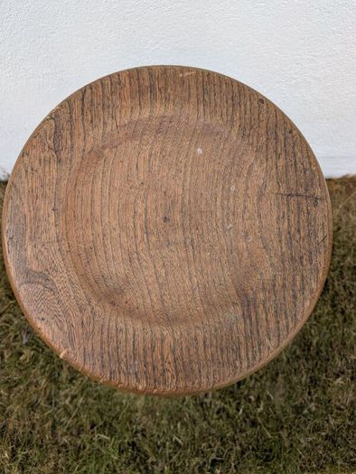 Vintage Rustic Wooden Bar Stool