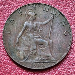 1902 EDWARD VII (1901/10) Farthing coin
