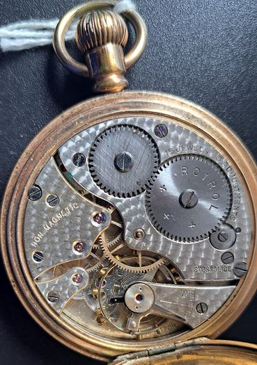 Record Watch Co "Roirol" - 14kt Gold Filled Hunter Case -1950s