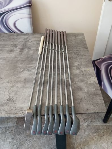 Women's L flex golf irons and putter.