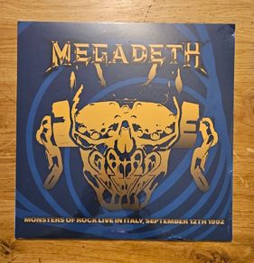 Megadeth "Monsters Of Rock Live In Italy, September 12th 1992" Sealed Vinyl Album