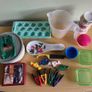 Bundle X 13  Items Of Kitchen Baking , Dining & Storage Items- Oxo, Chef Aid Sealer Clips, Silicone Bun Cases Image 4