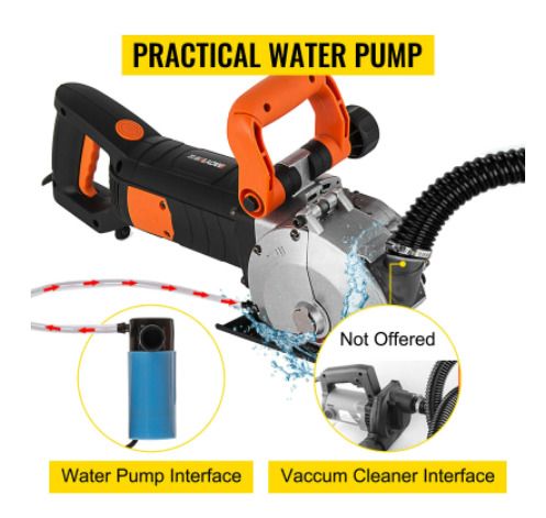 Electric Wall Chaser 4KW Seamless Groove Cutting Machine 133mm Steel Concrete Circular Saw Slotting Tool Set