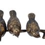 3 Sparrows On A Branch ( 21cm)- Bronze Image 3