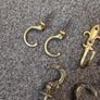 Curtain tie backs and brass pull for blind Image 3