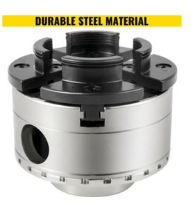BRAND NEW 3.75 Inch 4 Jaws Lathe Chuck Set W/ Bevel Gear Screw Wrench Full Steel Body Durable Self-Centering for Woodworking Milling