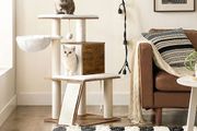 New Walnut Cat Tower Play Area - FREE Delivery