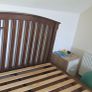 King bed, 5 foot solid wood bed fram for sale Image 2