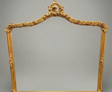 Large Gilt Wood Ornate Overmantle Mirror
