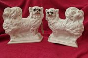 Antique Bo'ness Staffordshire Dogs