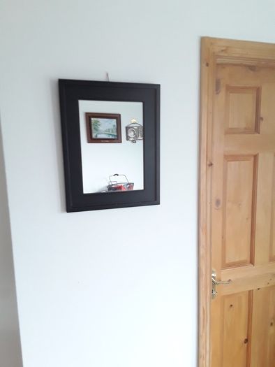 mirror with black frame