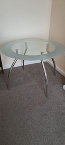 Dining table and four chairs