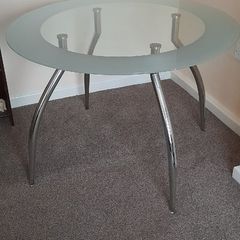 Dining table and four chairs