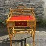 Vintage Chinoiserie  Anglo Japanese bamboo desk Image 2