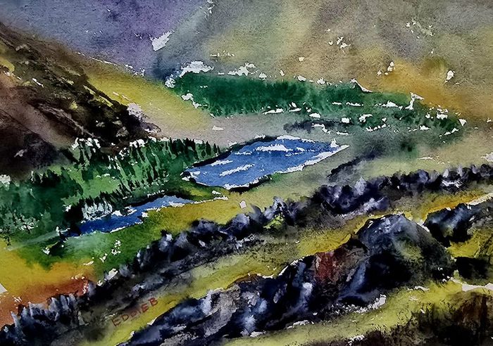 diamond hill watercolour