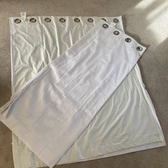 White curtains